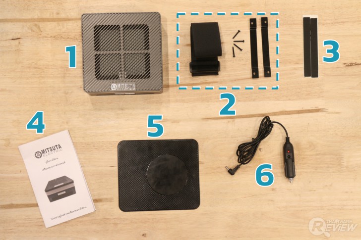  MITSUTA MCA150s เครื่องฟอกอากาศสำหรับรถยนต์ 5 ขั้นตอน ราคาย่อมเยา