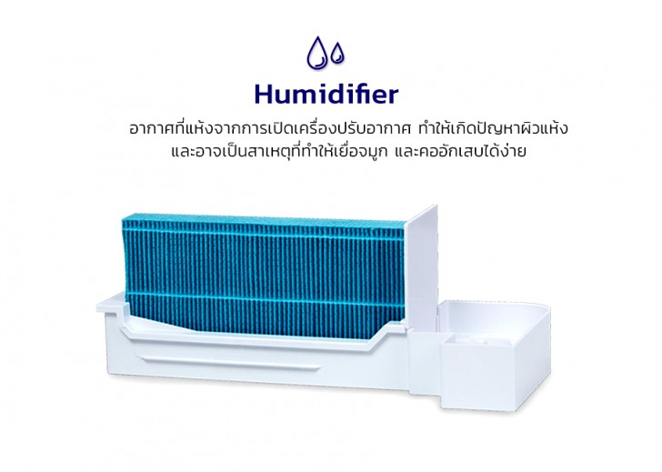 MITSUTA MAP650 เครื่องฟอกอากาศ 8 ขั้นตอน สำหรับห้องขนาดใหญ่ เพิ่มความชื้นในอากาศได้ด้วย