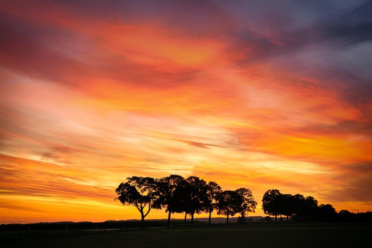 เฉดสีของท้องฟ้ากับช่วงเวลาและสภาพอากาศต่างๆ