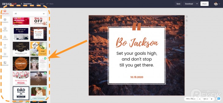 DesignCap เว็บออกแบบกราฟฟิก ใช้งานฟรี รองรับงานออกแบบหลากหลายทั้งอินโฟกราฟฟิก ภาพโพสต์โซเชียล