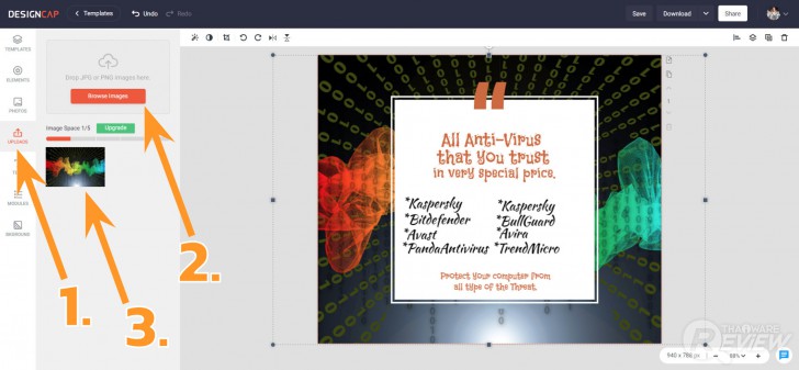 DesignCap เว็บออกแบบกราฟฟิก ใช้งานฟรี รองรับงานออกแบบหลากหลายทั้งอินโฟกราฟฟิก ภาพโพสต์โซเชียล