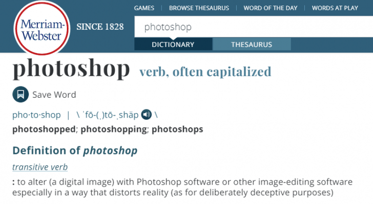 เมื่อไหร่กัน ที่ Photoshop กลายเป็นคำกริยา