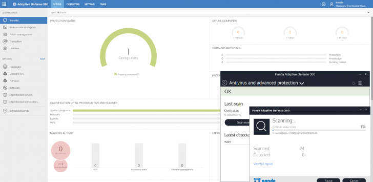 Panda Adaptive Defense 360 แอนตี้ไวรัสใช้งานง่าย มีทั้งบน Windows และ Android