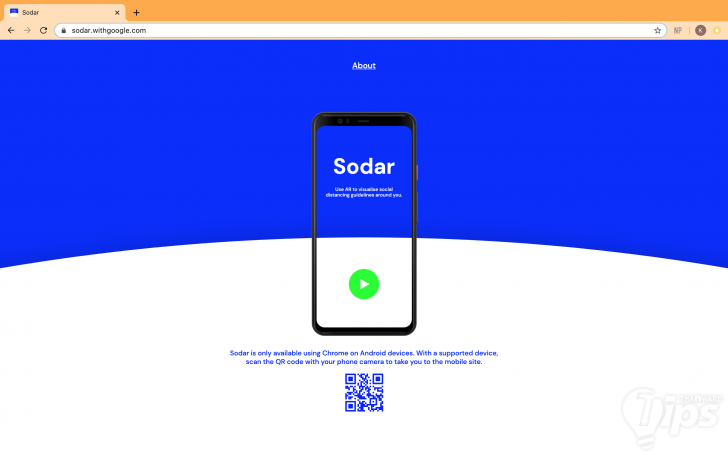 Sodar เรดาร์ AR ช่วยเว้นระยะ Social Distancing จาก Google