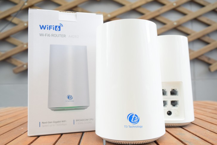 Wi-Fi 6 Router A4262 By T3 เราเตอร์ Mesh Wi-Fi ทรงโมเดิร์น รองรับ Wi-Fi 6
