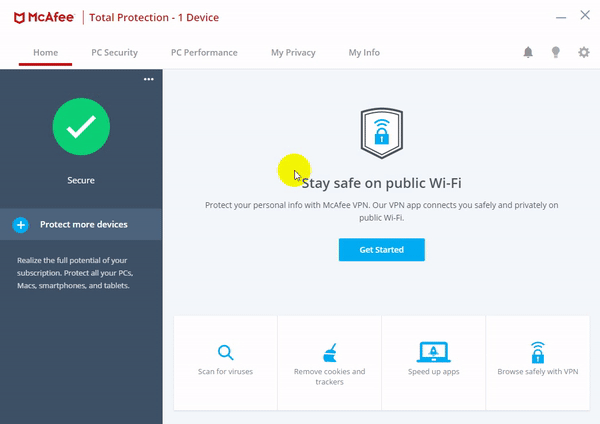 McAfee Total Protection โปรแกรมแอนดี้ไวรัสตัวเก่ง ลูกเล่นเพียบ