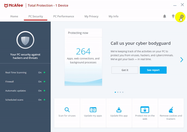 McAfee Total Protection โปรแกรมแอนดี้ไวรัสตัวเก่ง ลูกเล่นเพียบ