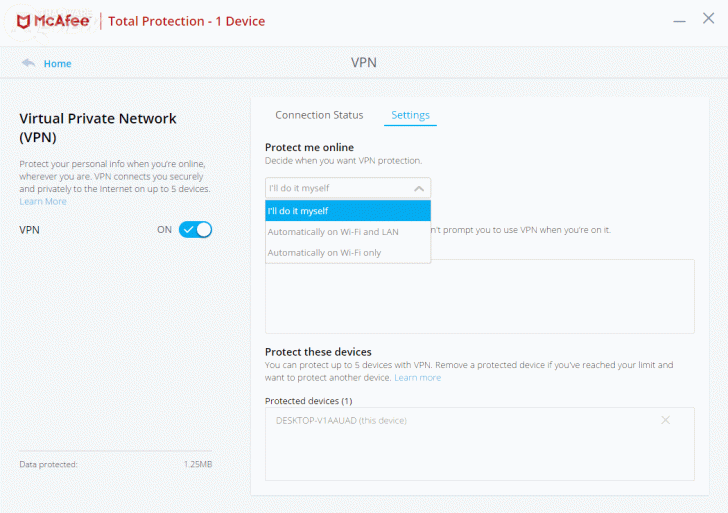 McAfee Total Protection โปรแกรมแอนดี้ไวรัสตัวเก่ง ลูกเล่นเพียบ
