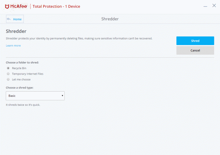 McAfee Total Protection โปรแกรมแอนดี้ไวรัสตัวเก่ง ลูกเล่นเพียบ