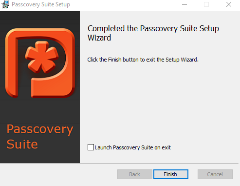 การติดตั้ง โปรแกรมกู้รหัสผ่าน Passcovery Suite การติดตั้ง โปรแกรมกู้รหัสผ่าน Passcovery Suite