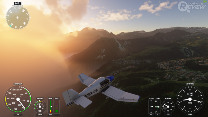 Microsoft Flight Simulator 2020 เกมจำลองขับเครื่องบิน PC บินเที่ยวชมเมืองได้รอบโลก กราฟิกสุดสมจริง