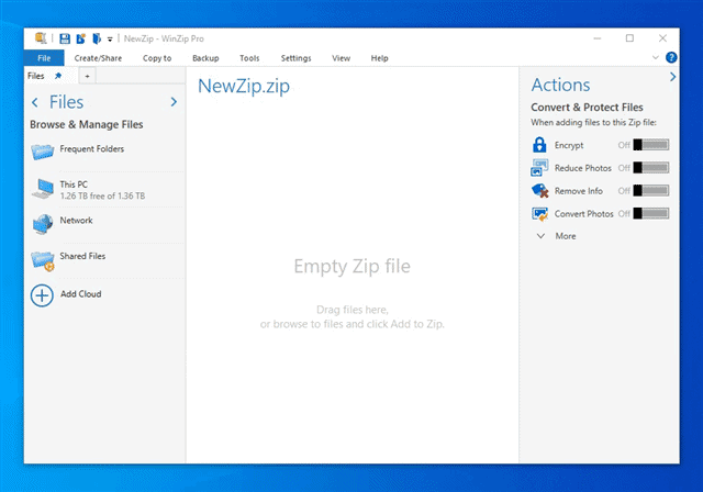 WinZip 25 Enterprise Edition โปรแกรมบีบอัดไฟล์ แตกไฟล์ ที่รองรับการใช้งานในองค์กรธุรกิจ