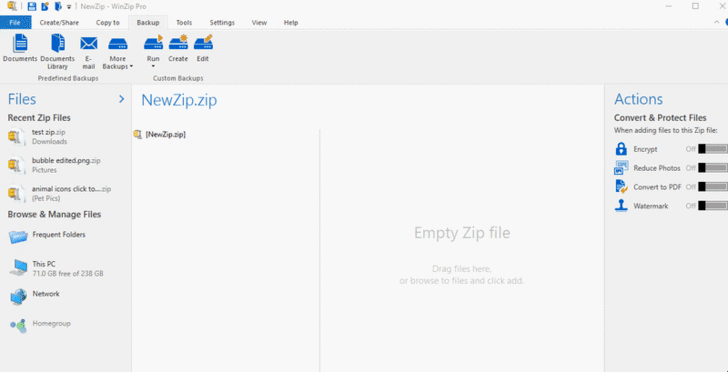 WinZip 25 Enterprise Edition โปรแกรมบีบอัดไฟล์ แตกไฟล์ ที่รองรับการใช้งานในองค์กรธุรกิจ