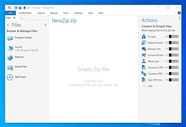 WinZip 25 Enterprise Edition โปรแกรมบีบอัดไฟล์ แตกไฟล์ ที่รองรับการใช้งานในองค์กรธุรกิจ