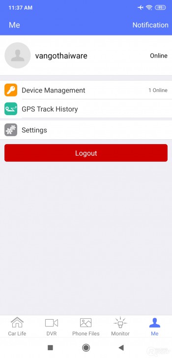 VANGO SIMS CONNECT กล้องติดรถยนต์ Android ใส่ซิมการ์ดได้ ดูผ่าน App ได้ทุกที่