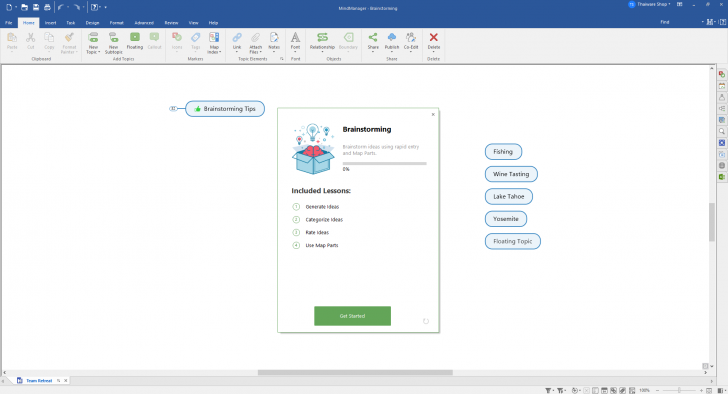 โปรแกรม MindManager ช่วยสร้างแผนผังความคิด (Mind Map) และแผนภาพรูปแบบต่างๆ
