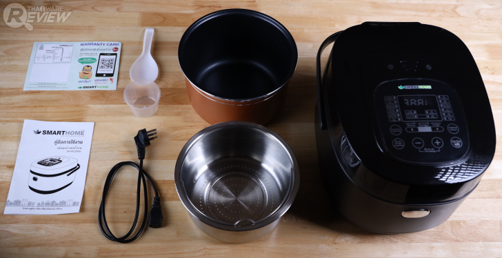 หม้อหุงข้าวลดน้ำตาล SMARTHOME SM-RCD906 พร้อมฟังก์ชันการทำอาหารสำเร็จรูป 16 รูปแบบ