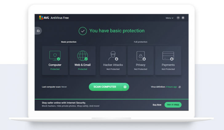 โปรแกรม AVG Free Antivirus