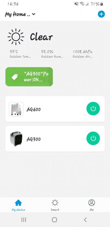 Airgle AG300 เครื่องฟอกอากาศเกรดการแพทย์ไซส์เล็ก น้ำหนักเบาและพกพาสะดวก