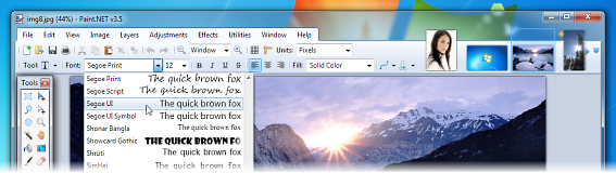 โปรแกรมแต่งรูป Paint.NET โปรแกรมแต่งรูป Paint.NET