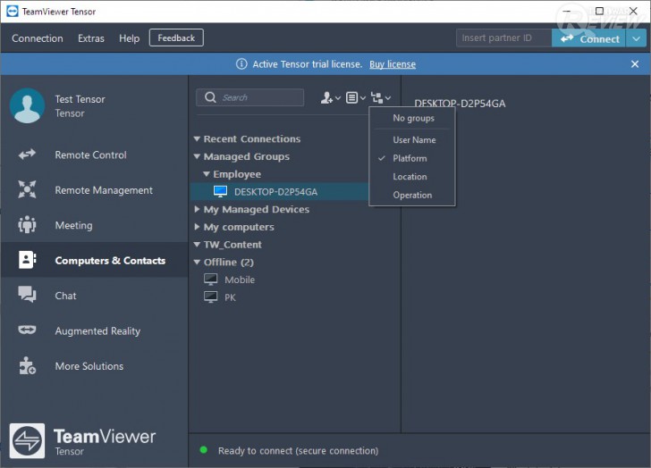 TeamViewer Tensor โปรแกรมรีโมทคอมพิวเตอร์ Remote Desktop สำหรับองค์กรขนาดใหญ่