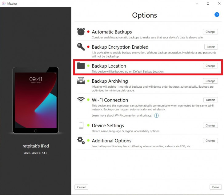 โปรแกรม iMazing โปรแกรมจัดการ iPhone iPad สำรองข้อมูล ย้ายข้อมูล เช็คสุขภาพแบตเตอรี่
