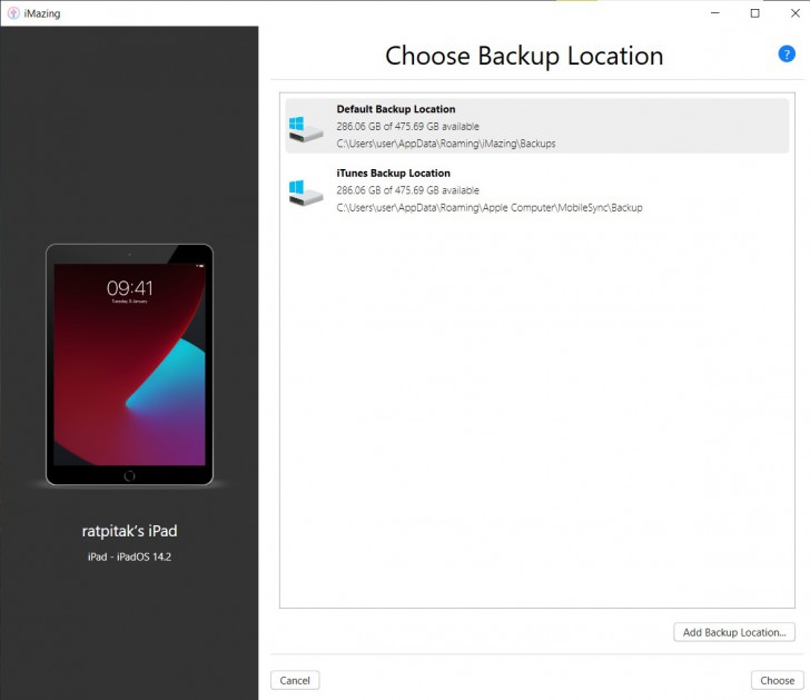 โปรแกรม iMazing โปรแกรมจัดการ iPhone iPad สำรองข้อมูล ย้ายข้อมูล เช็คสุขภาพแบตเตอรี่