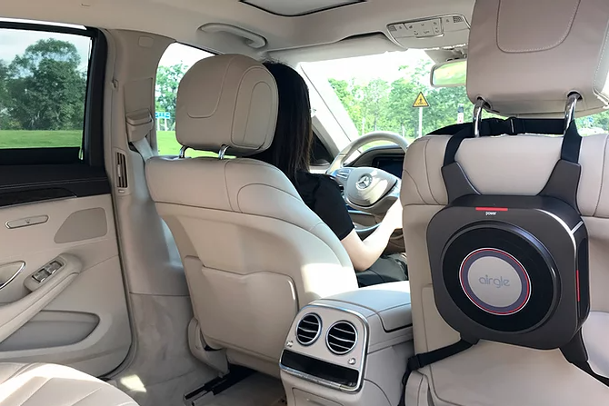 Airgle AG25 เครื่องฟอกอากาศในรถยนต์ หรือพกพาขนาดเล็ก ใช้แผ่นกรองอากาศเกรดการแพทย์ 