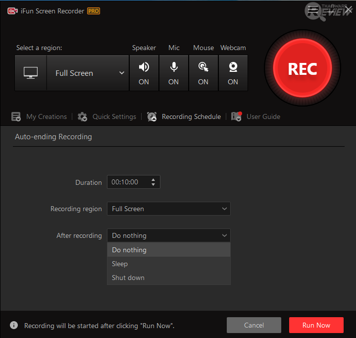การใช้งานโปรแกรม iFun Screen Recorder การใช้งานโปรแกรม iFun Screen Recorder