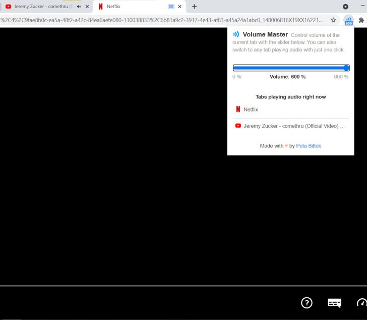ส่วนขยาย ส่วนเสริม Volume Master
