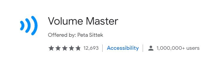 ส่วนขยาย ส่วนเสริม Volume Master ส่วนขยาย ส่วนเสริม Volume Master