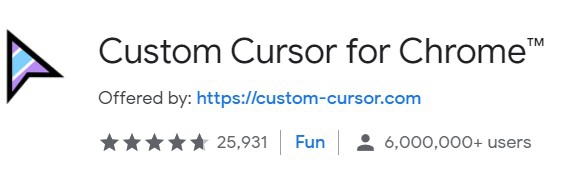 ส่วนขยาย ส่วนเสริม Custom Cursor for Chrome ส่วนขยาย ส่วนเสริม Custom Cursor for Chrome