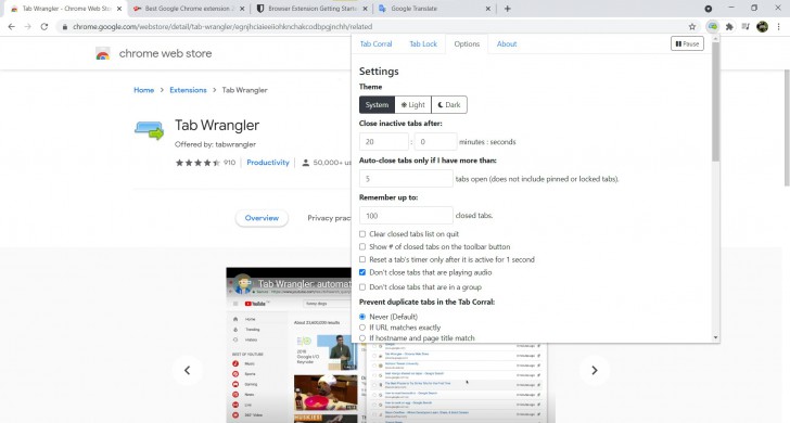 ส่วนขยาย ส่วนเสริม Tab Wrangler