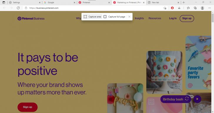 Web Capture บน Microsoft Edge 