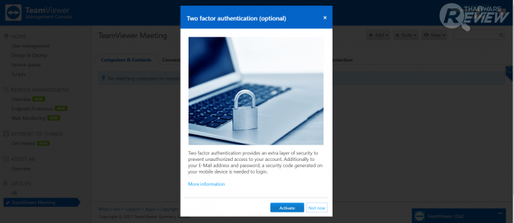ดาวน์โหลดและติดตั้งโปรแกรม TeamViewer Meeting