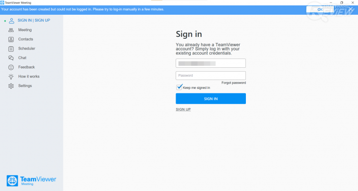 ดาวน์โหลดและติดตั้งโปรแกรม TeamViewer Meeting