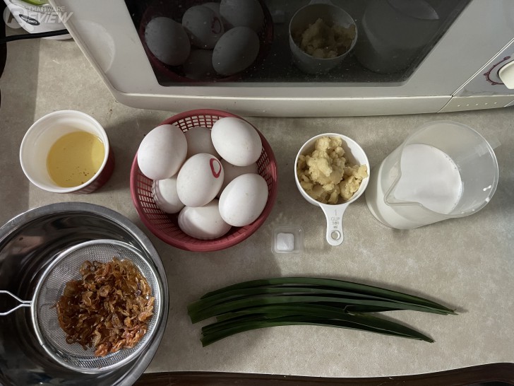 ส่วนผสมที่ต้องเตรียมสำหรับหม้อแกงไข่