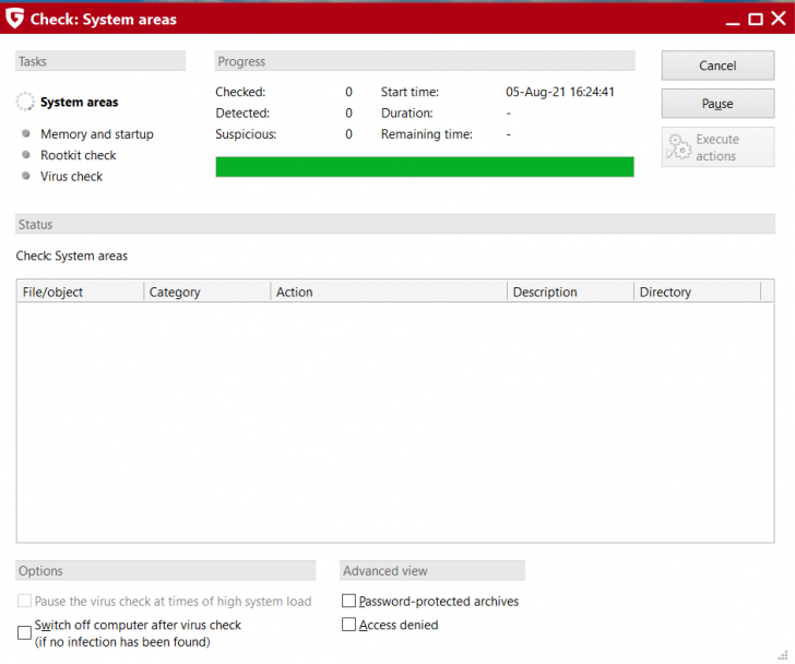 การใช้งานโปรแกรมแอนตี้ไวรัส G Data Total Security