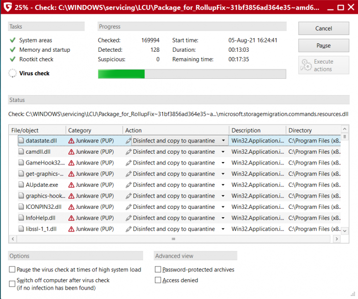 การใช้งานโปรแกรมแอนตี้ไวรัส G Data Total Security
