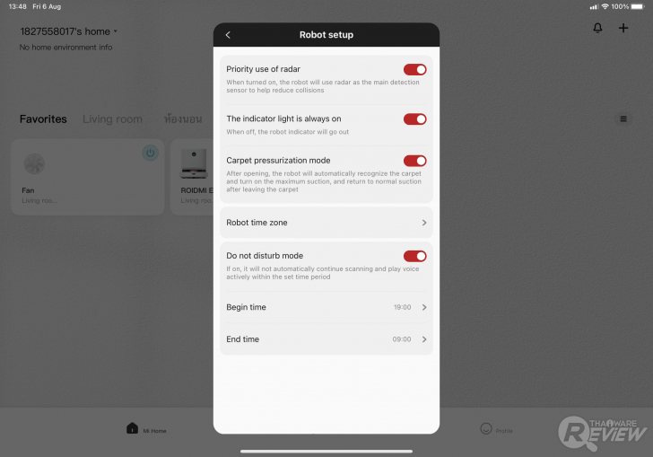 หุ่นยนต์ดูดฝุ่น ROIDMI EVE Plus
