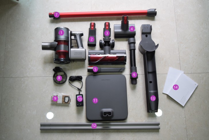 อุปกรณ์ภายในกล่อง Roborock H7