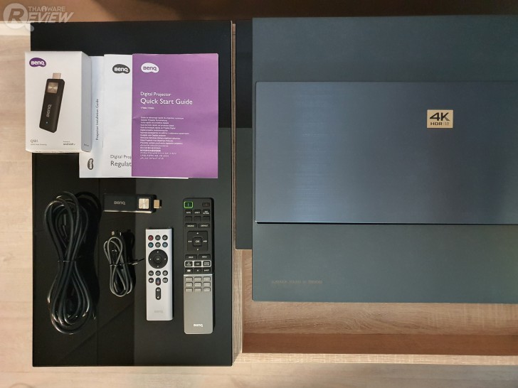 อุปกรณ์ในกล่องโปรเจคเตอร์ BenQ V7050i