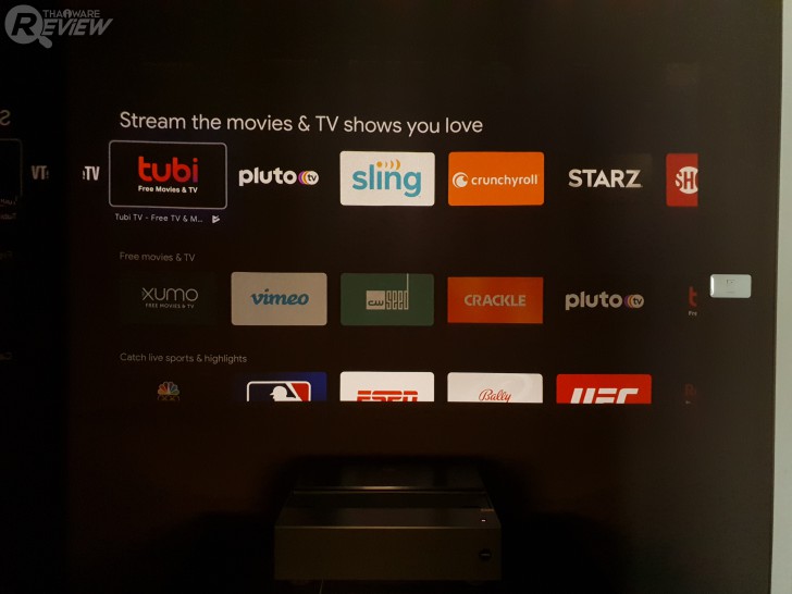 หน้าของ Android TV
