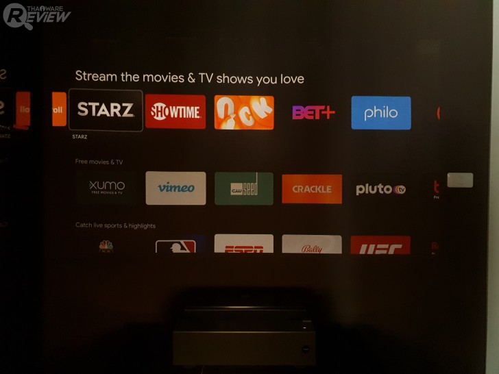 หน้าของ Android TV