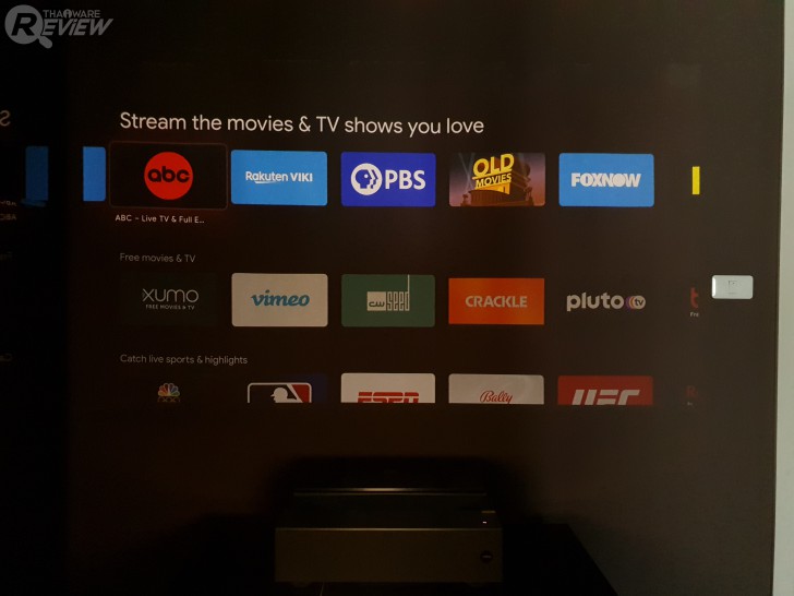 หน้าของ Android TV