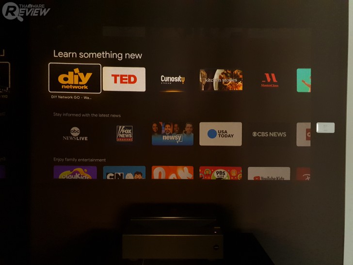 หน้าของ Android TV