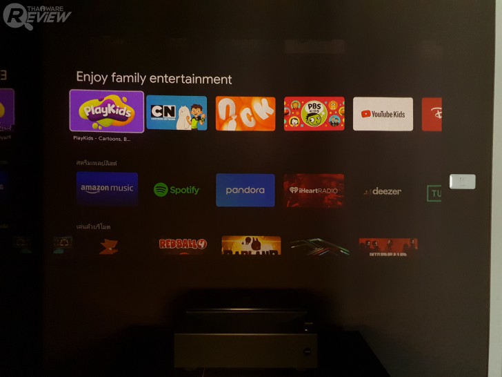 หน้าของ Android TV