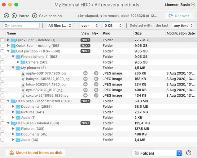 โปรแกรมกู้ข้อมูล Disk Drill on MacOS