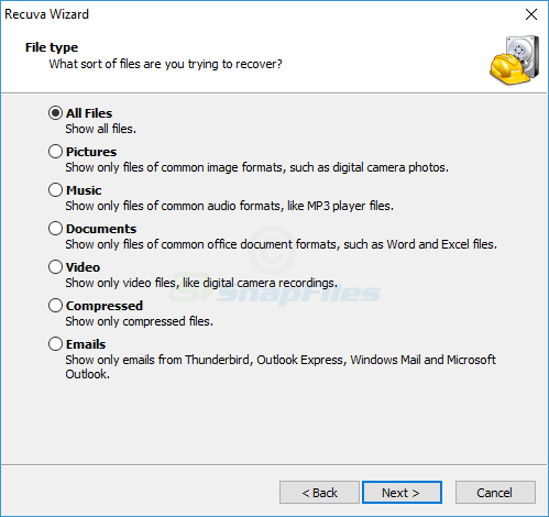 โปรแกรมกู้ข้อมูล Recuva Professional