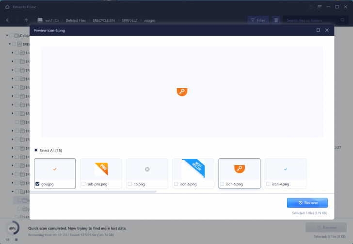 โปรแกรมกู้ข้อมูล EaseUS Data Recovery Wizard